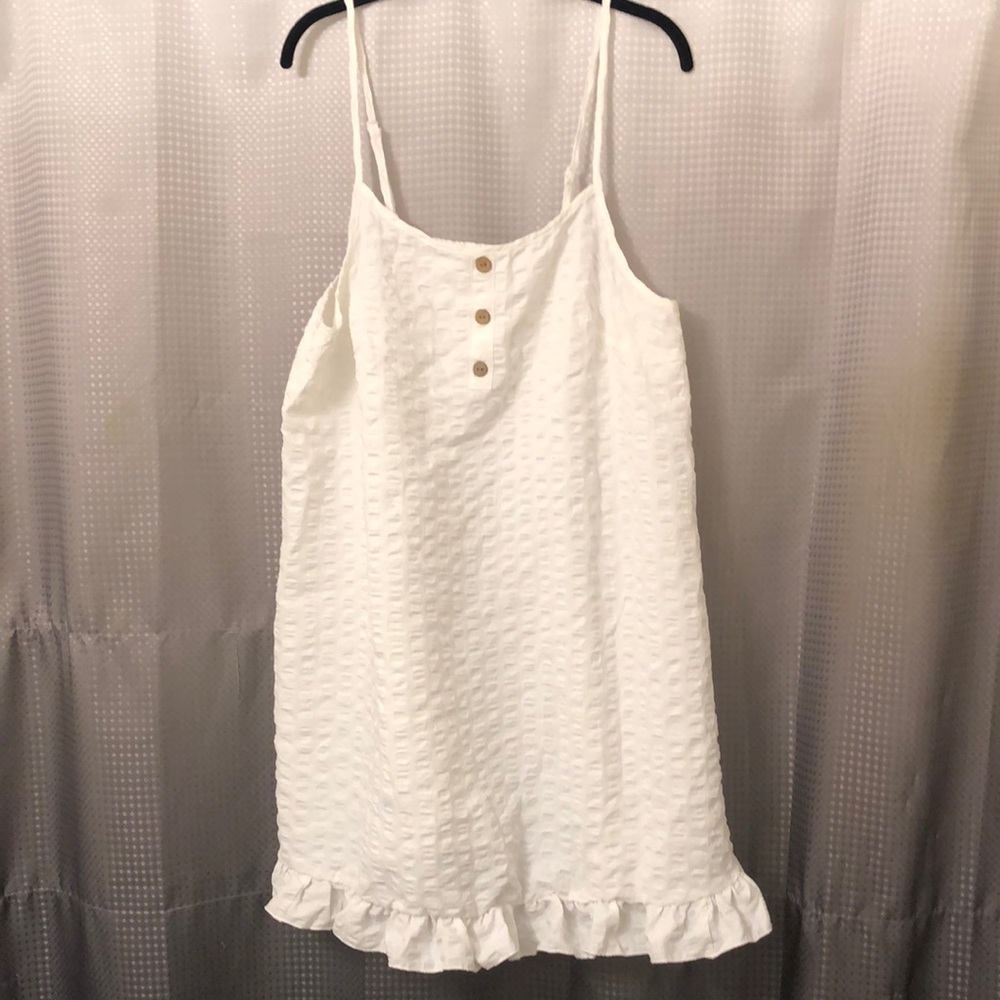 Fashion Nova whit babydoll dress size Xxl